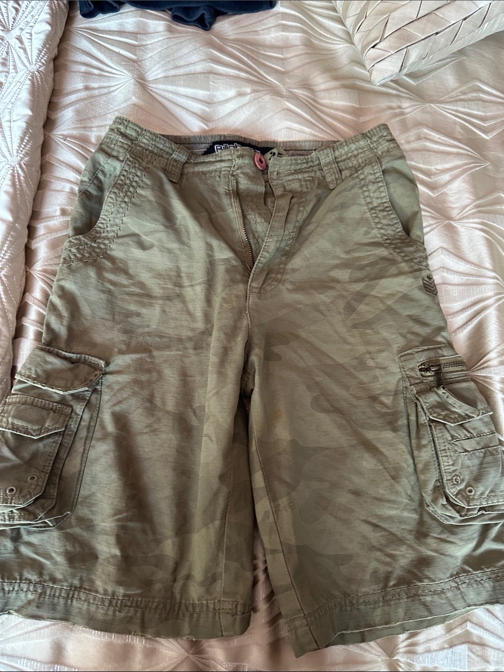 Billabong Kids Olive Green Cargo Shorts
